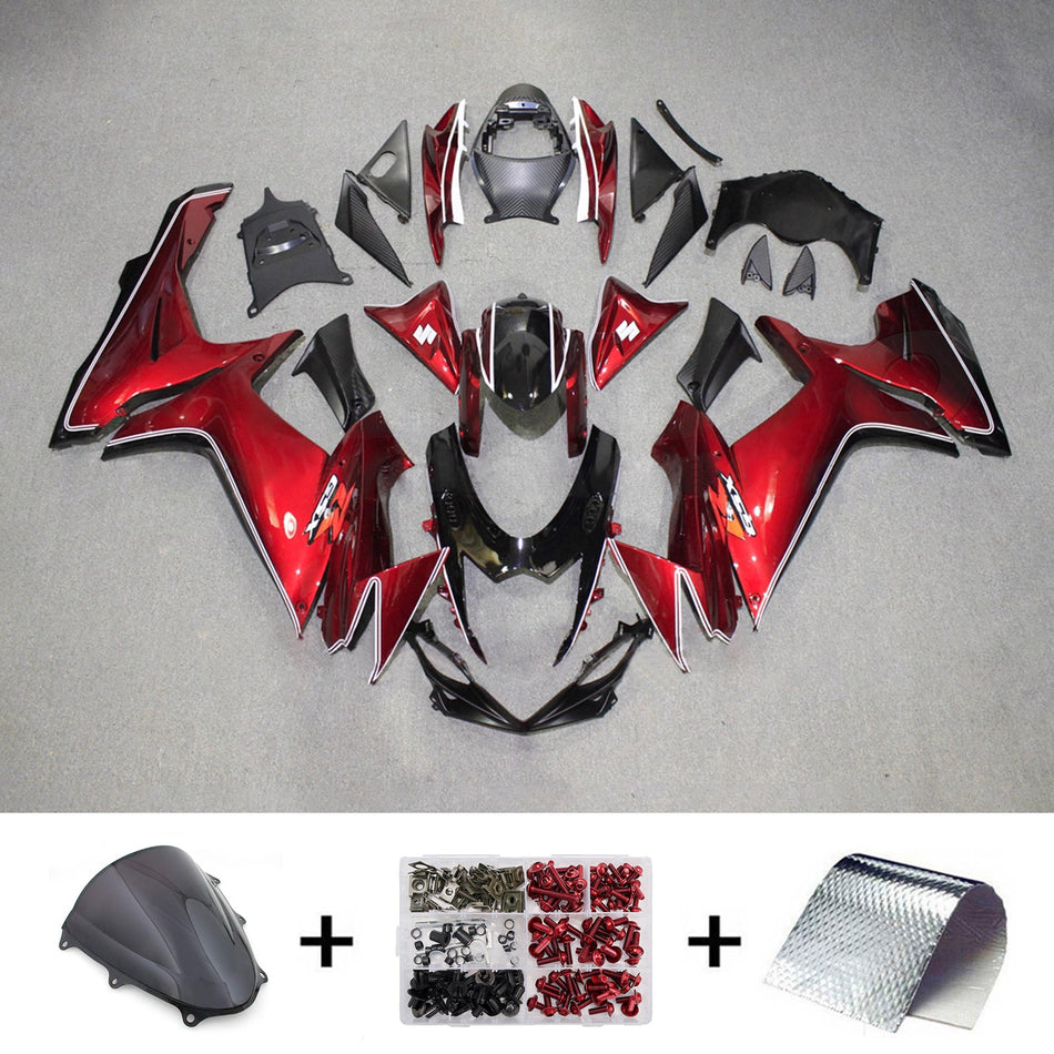 インジェクションフェアリングキット ボディワーク プラスチック ABS スズキ GSXR 600/750 2011-2026 K11用