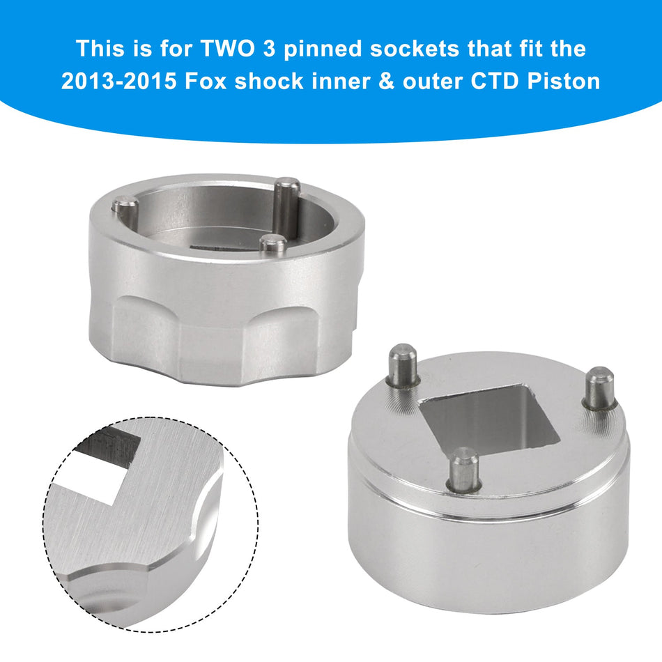 3ピンCTDピストンセット - インナー＆アウターソケット 398-00-348 &amp; 398-00-504 Fox用