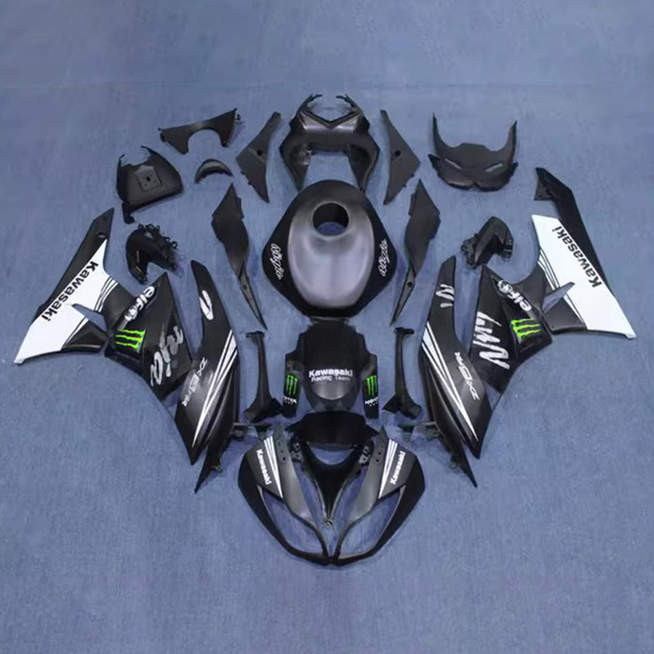 インジェクションフェアリングキット ボディワーク プラスチック ABS カワサキ ZX6R 636 2009-2012 に適合