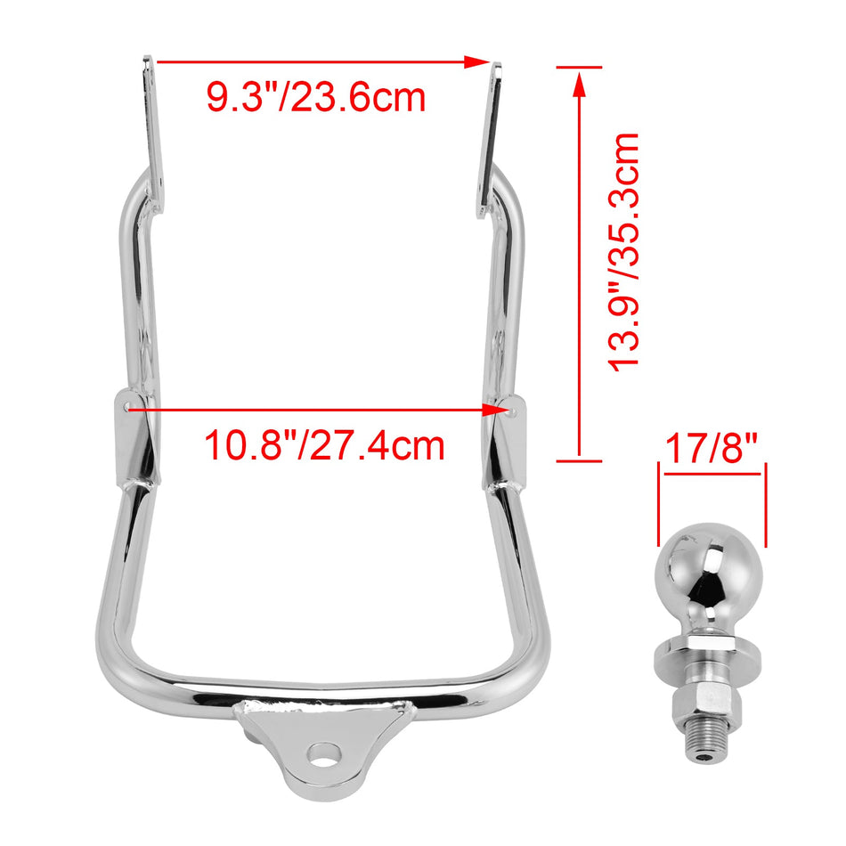 レシーバートレーラー牽引ヒッチ ツーリングエレクトラストリートグライド FLHX 2009-2023 シルバーに適合