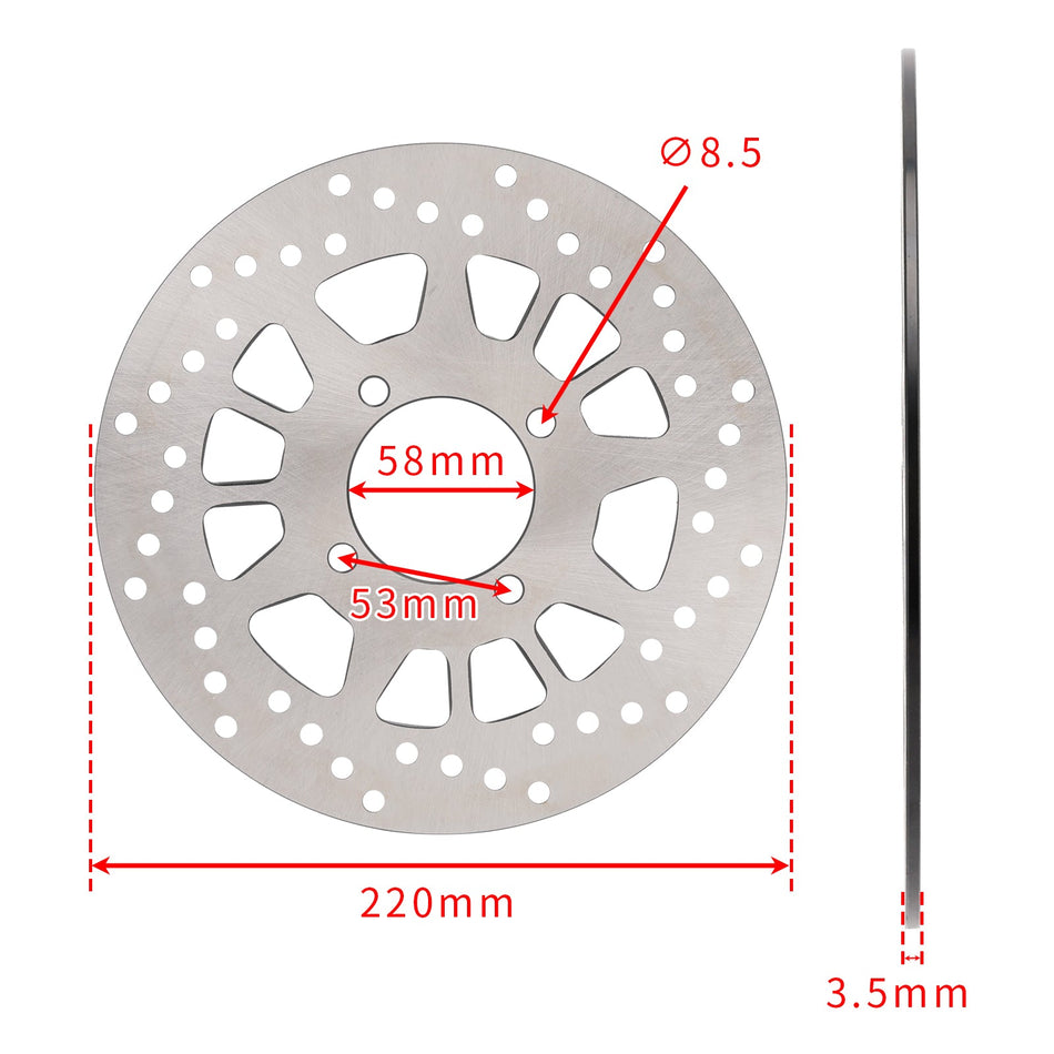 ヤマハ クリプトン T105 T110 セクシー 110用 220mm リアブレーキディスクローター