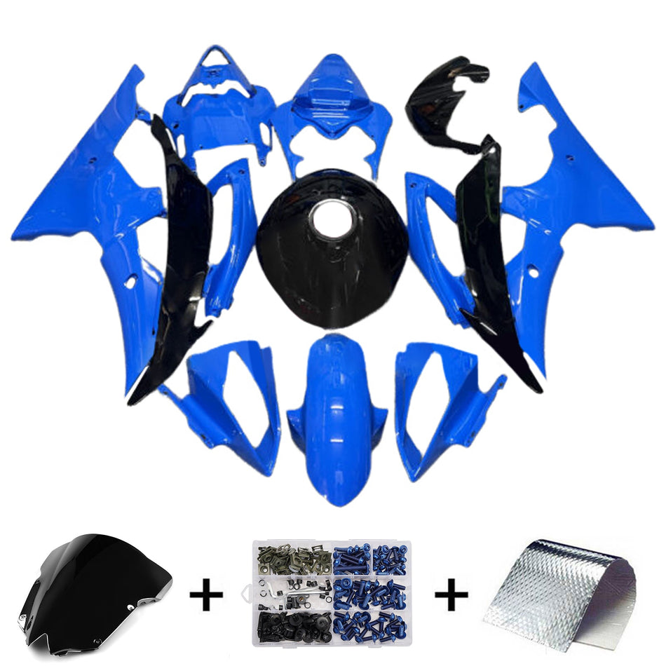 インジェクションフェアリングキット ボディワーク プラスチック ABS ヤマハ YZFR6 YZF-R6 2008-2016用