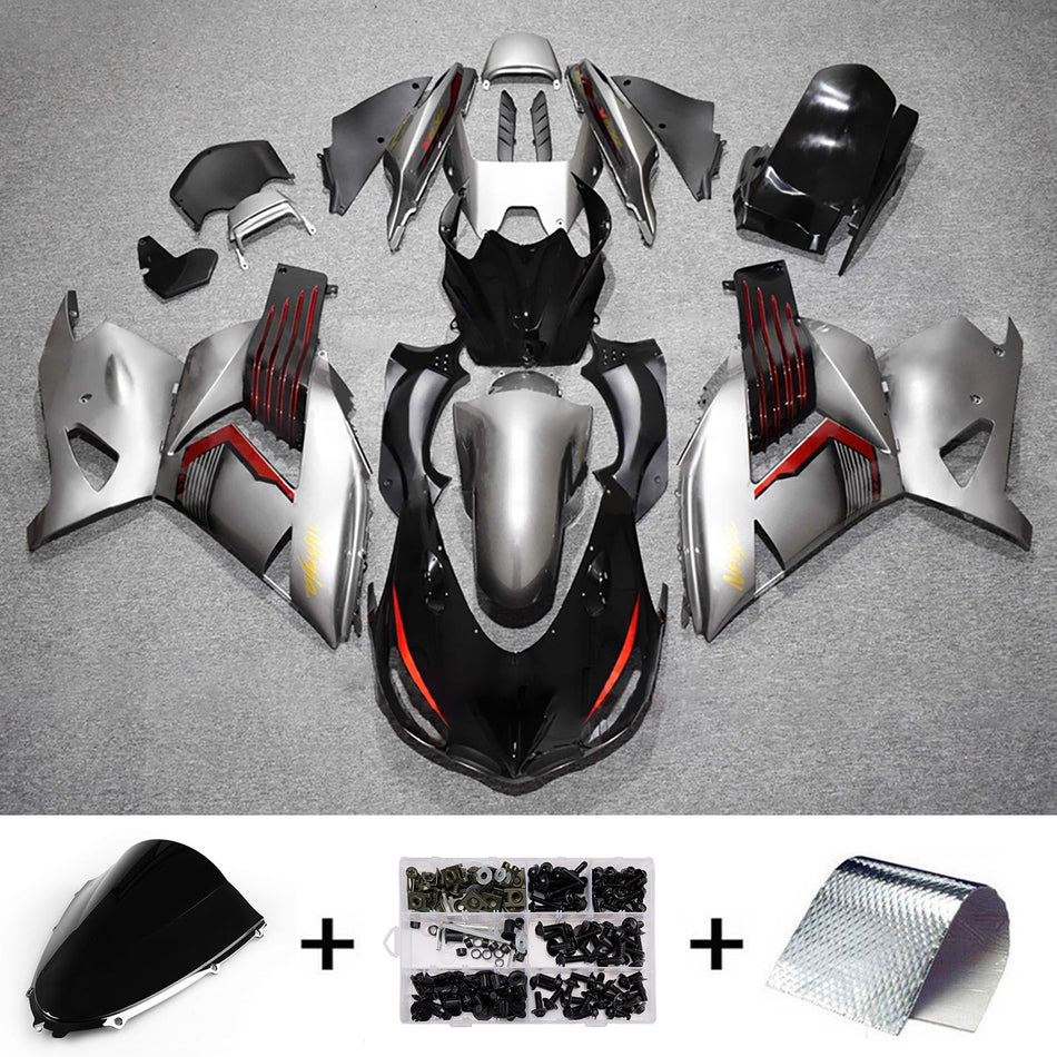 インジェクションフェアリングキット ボディワーク Kawasaki ZX14R ZZR1400 2012-2025 に適合