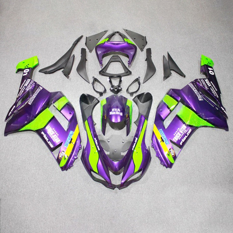 インジェクションフェアリングキット ボディワーク プラスチック ABS カワサキ ZX6R 636 2007-2008 に適合