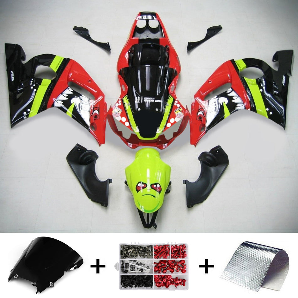 1998-2002 ヤマハ YZF 600 R6 インジェクションフェアリングキット ボディワーク プラスチック ABS #131