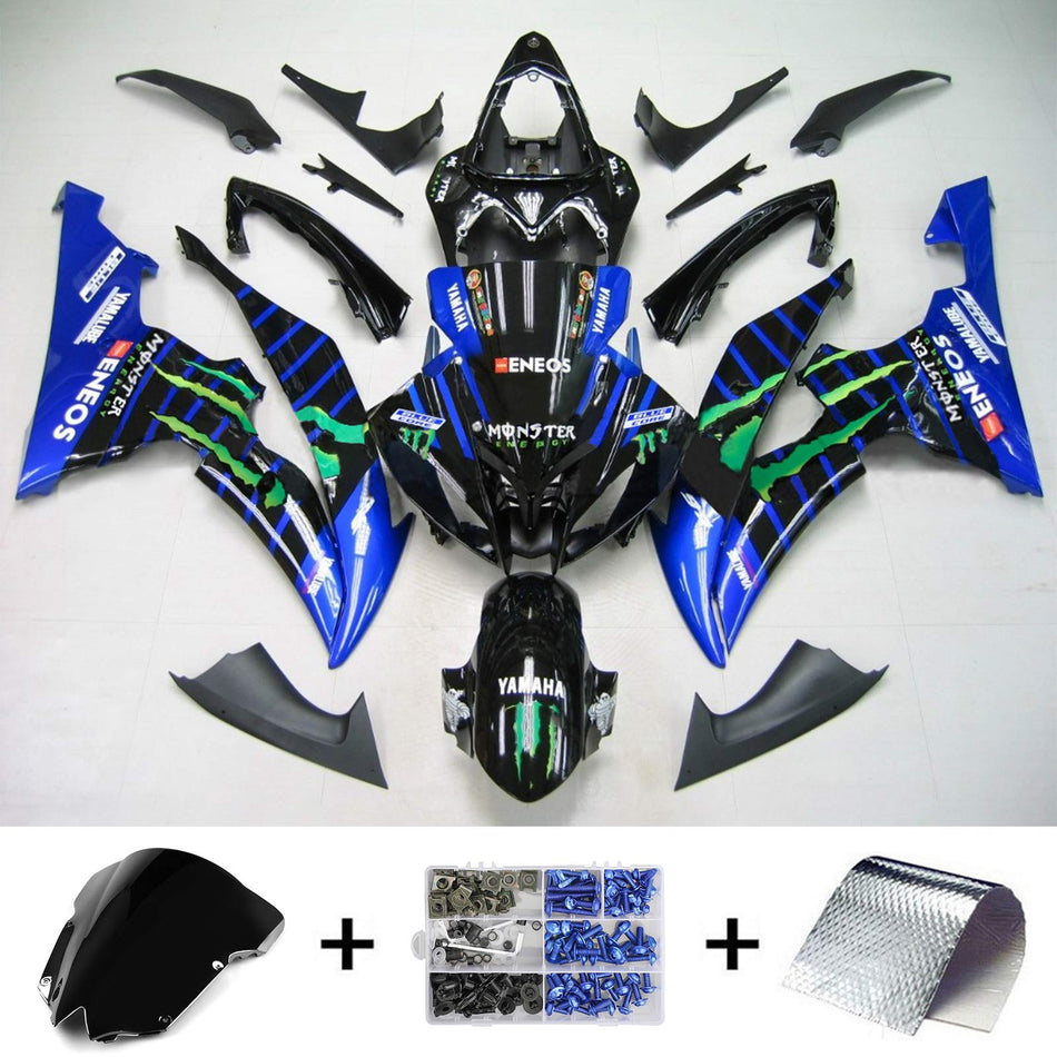 2008-2016 ヤマハ YZF 600 R6 インジェクションフェアリングキット ボディワーク プラスチック ABS #155