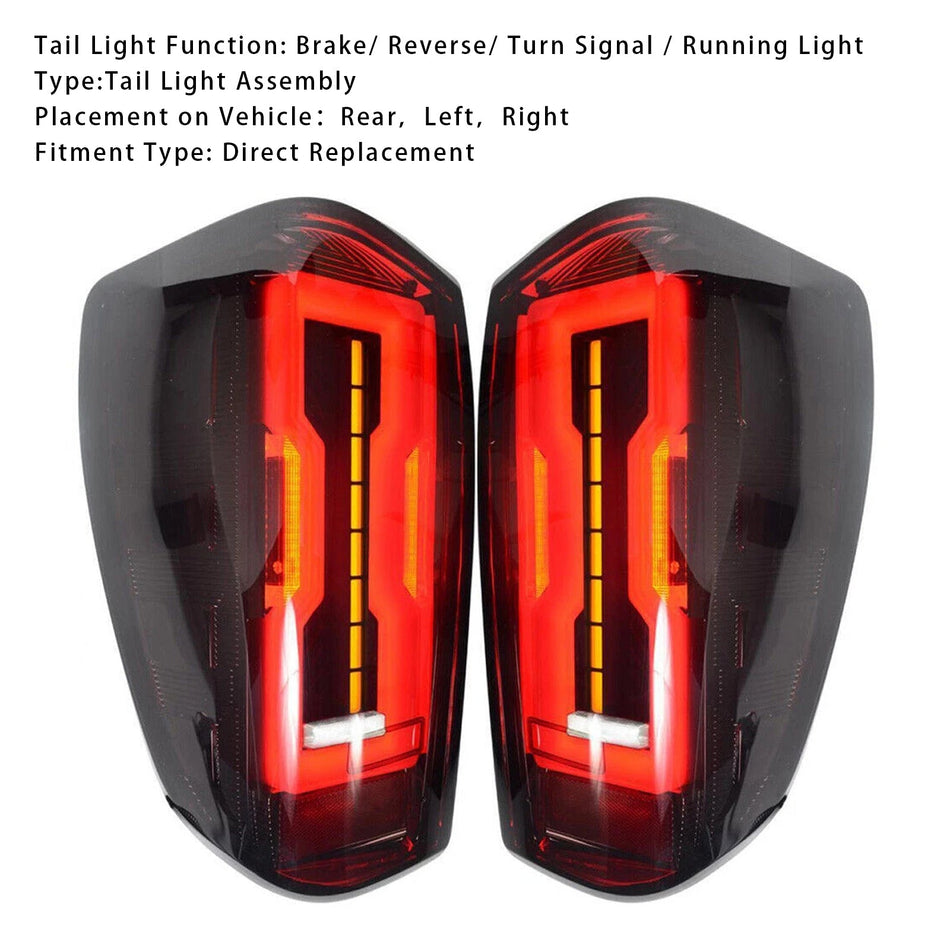 2020-2023 マツダ BT50 左+右 LED テールライト アセンブリ