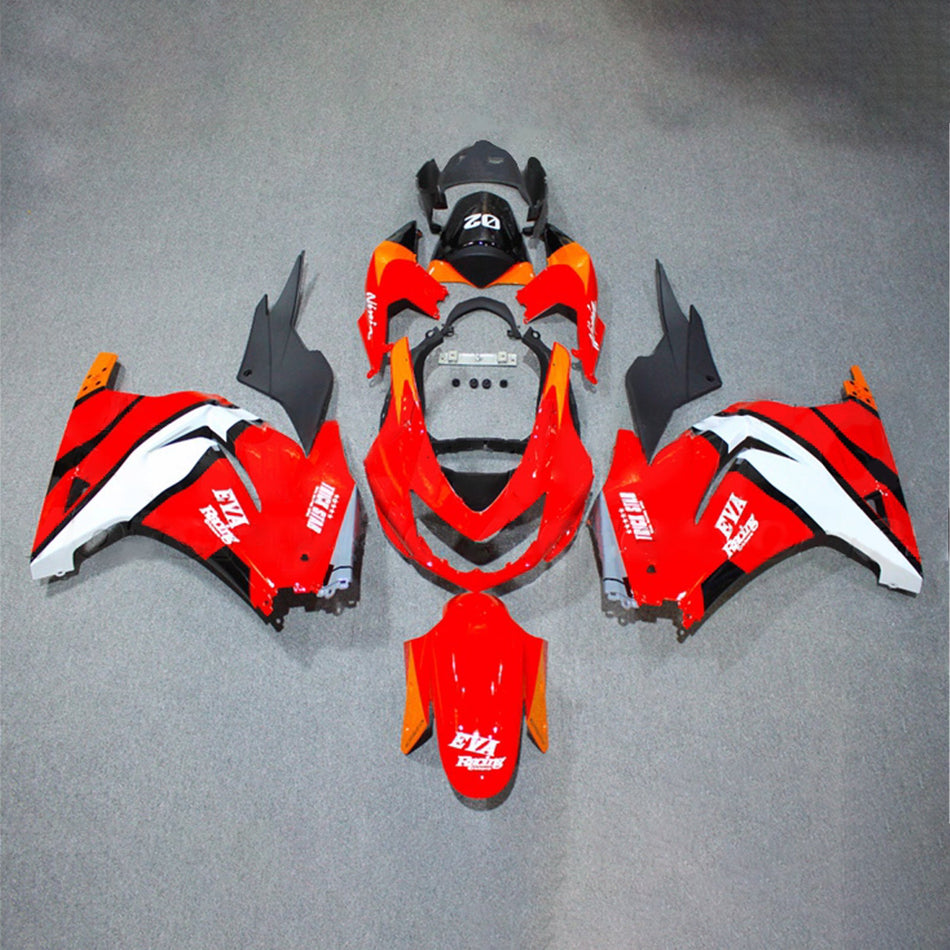 インジェクションフェアリングキット ボディワーク プラスチック ABS カワサキ EX250 Ninja250R 2008-2012 に適合