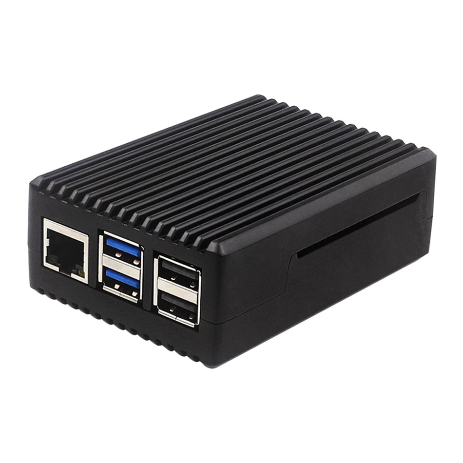 パッシブ冷却アルミシェル Raspberry Pi5 メタルシェル アルミ合金ボックス