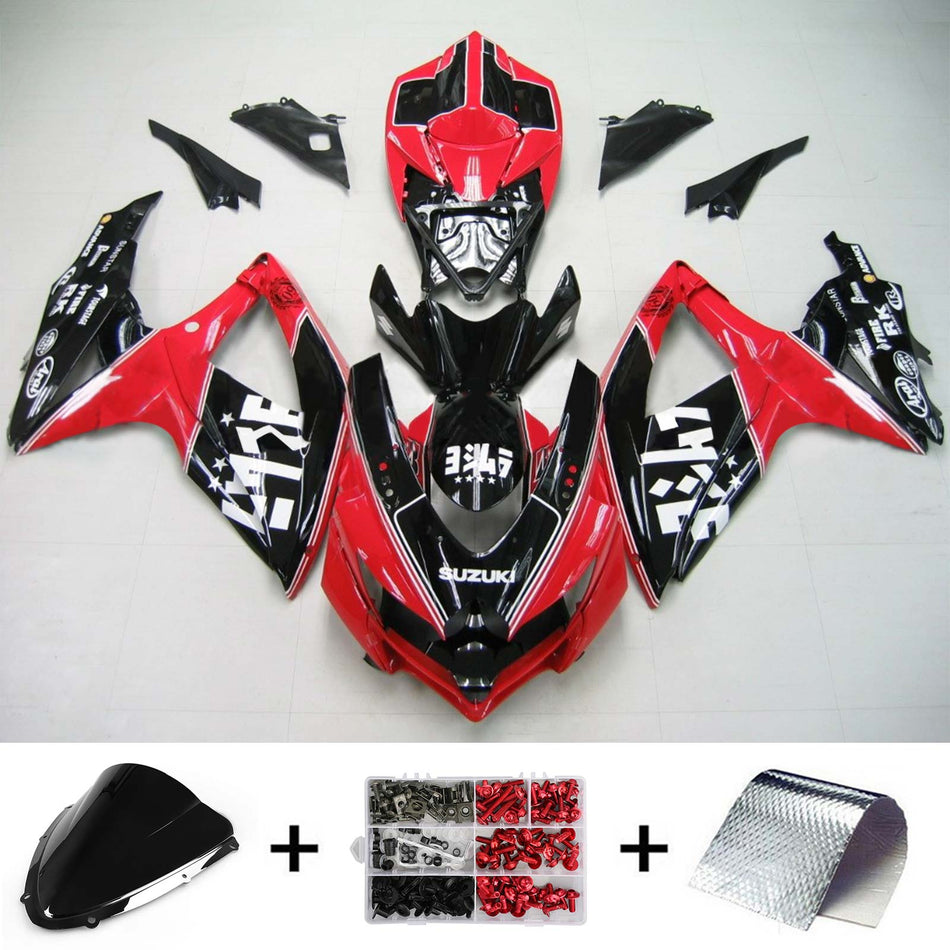 2008-2010 スズキ GSXR 600/750 K8 Amotopart インジェクションフェアリングキット ボディワーク プラスチック ABS #146