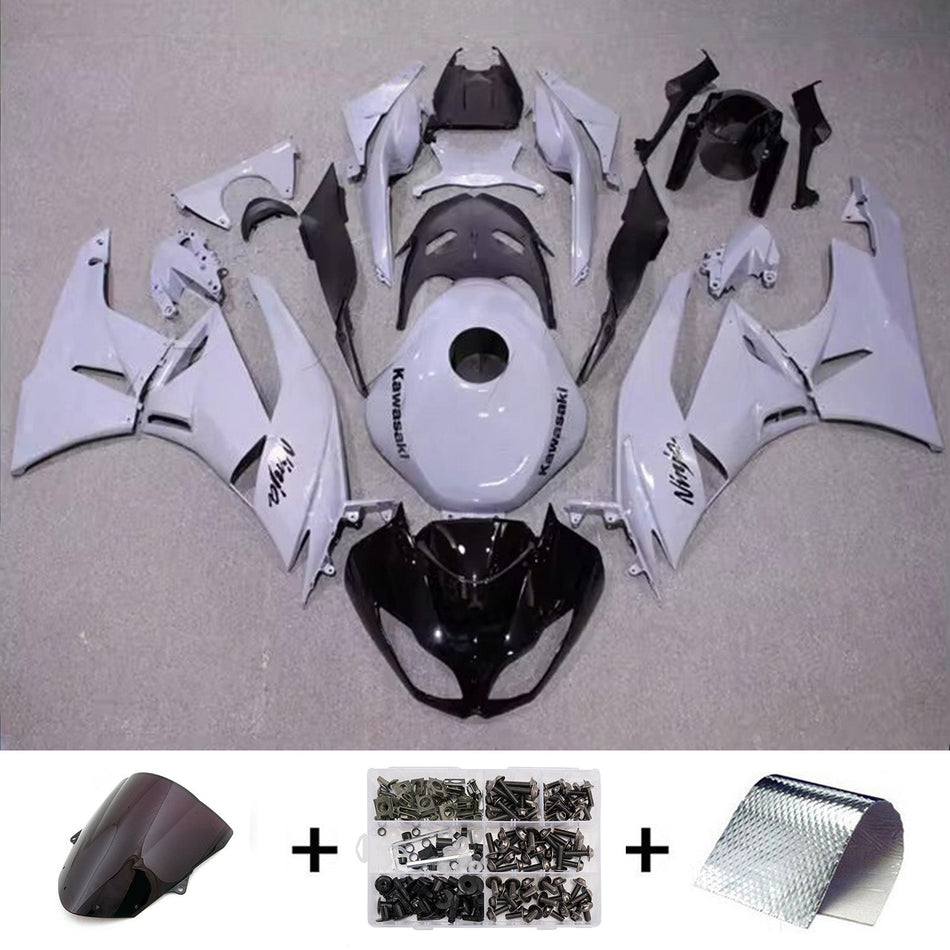 インジェクションフェアリングキット ボディワーク プラスチック ABS カワサキ ZX6R 636 2009-2012 に適合