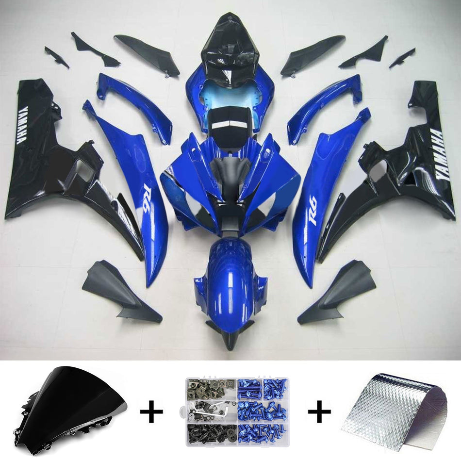 2006-2007 ヤマハ YZF 600 R6 Amotopart インジェクションフェアリングキット ボディワーク プラスチック ABS #119