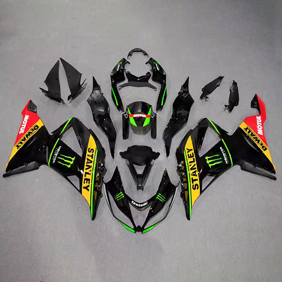 インジェクションフェアリングキット ボディワーク プラスチック ABS カワサキ ZX6R 636 2013-2018 に適合