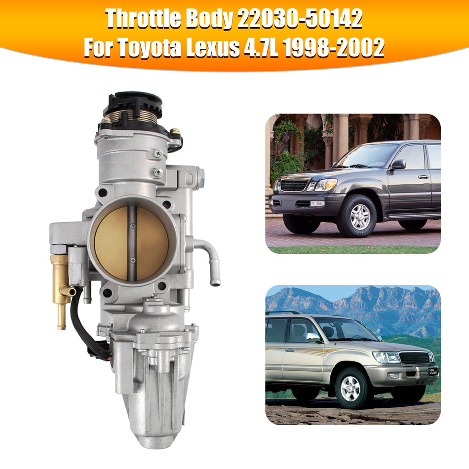 スロットルボディ 22030-50142 トヨタ ランドクルーザー レクサス LX470 4.7L 1998-2002用
