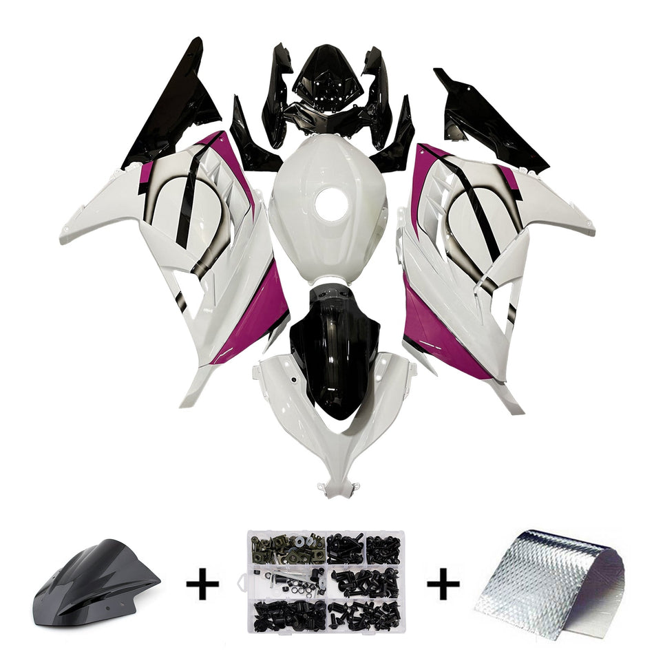 インジェクションフェアリングキット ボディワーク プラスチック ABS カワサキ EX300 Ninja300 2013-2024 に適合