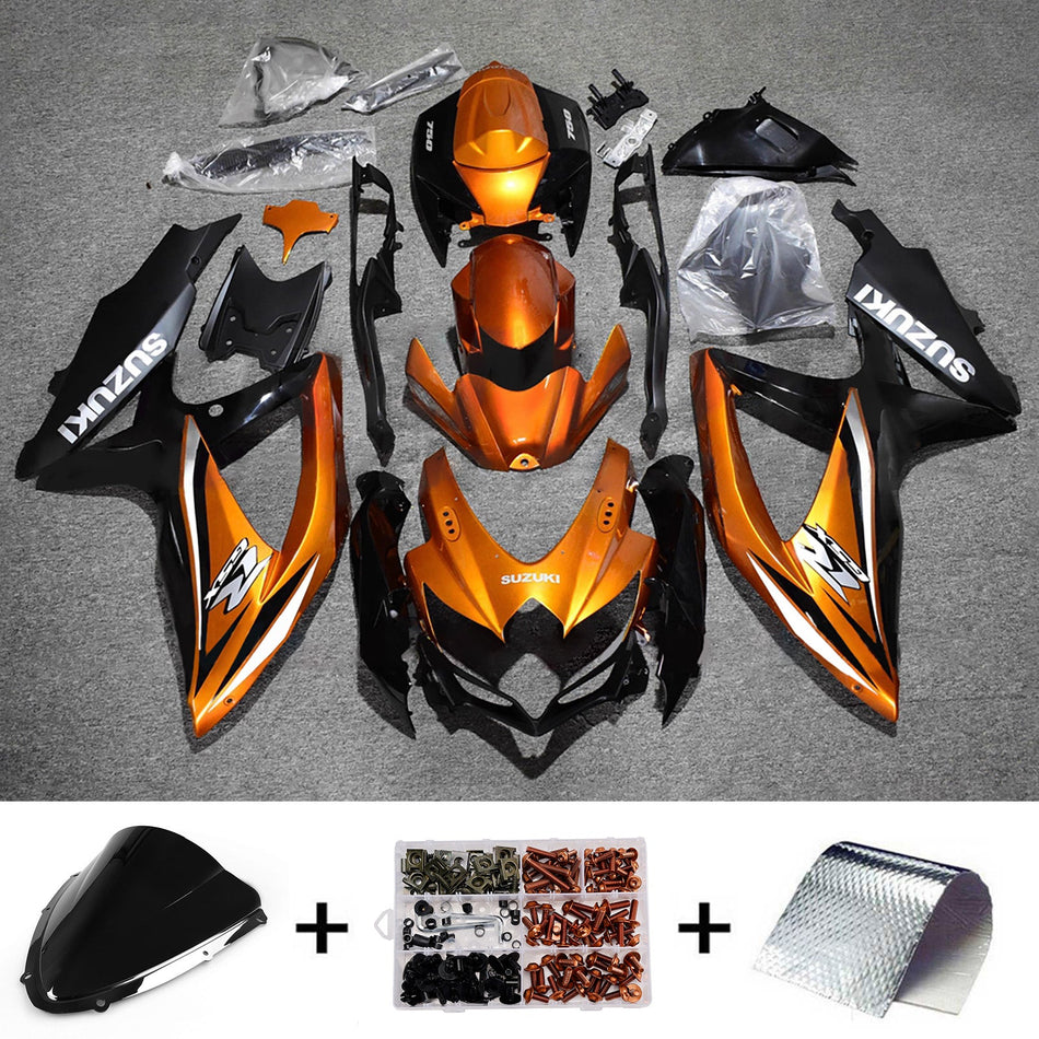 スズキ GSXR 600/750 2008-2010 K8 用 インジェクションフェアリングキット ボディワーク プラスチック ABS