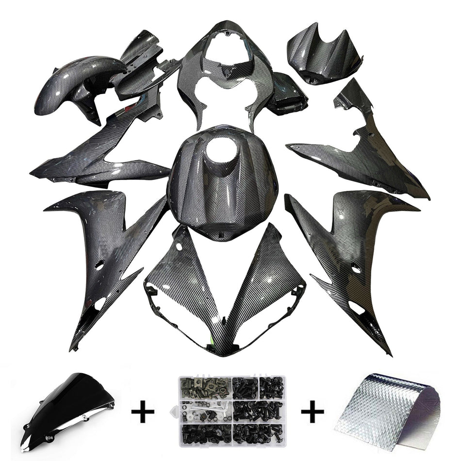 インジェクションフェアリングキット ボディワーク プラスチック ABS ヤマハ YZFR1 YZF-R1 2004-2006用
