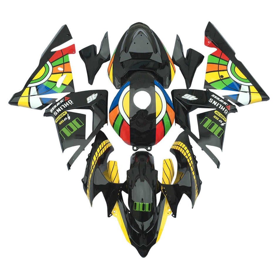 インジェクションフェアリングキット ボディワーク プラスチック ABS カワサキ ZX10R 2004-2005 に適合