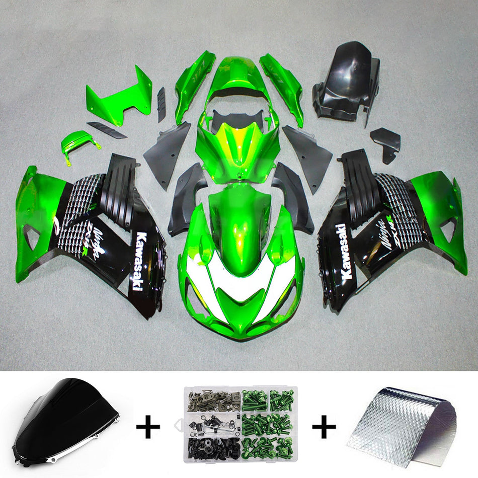 インジェクションフェアリングキット ボディワーク Kawasaki ZX14R ZZR1400 2012-2025 に適合