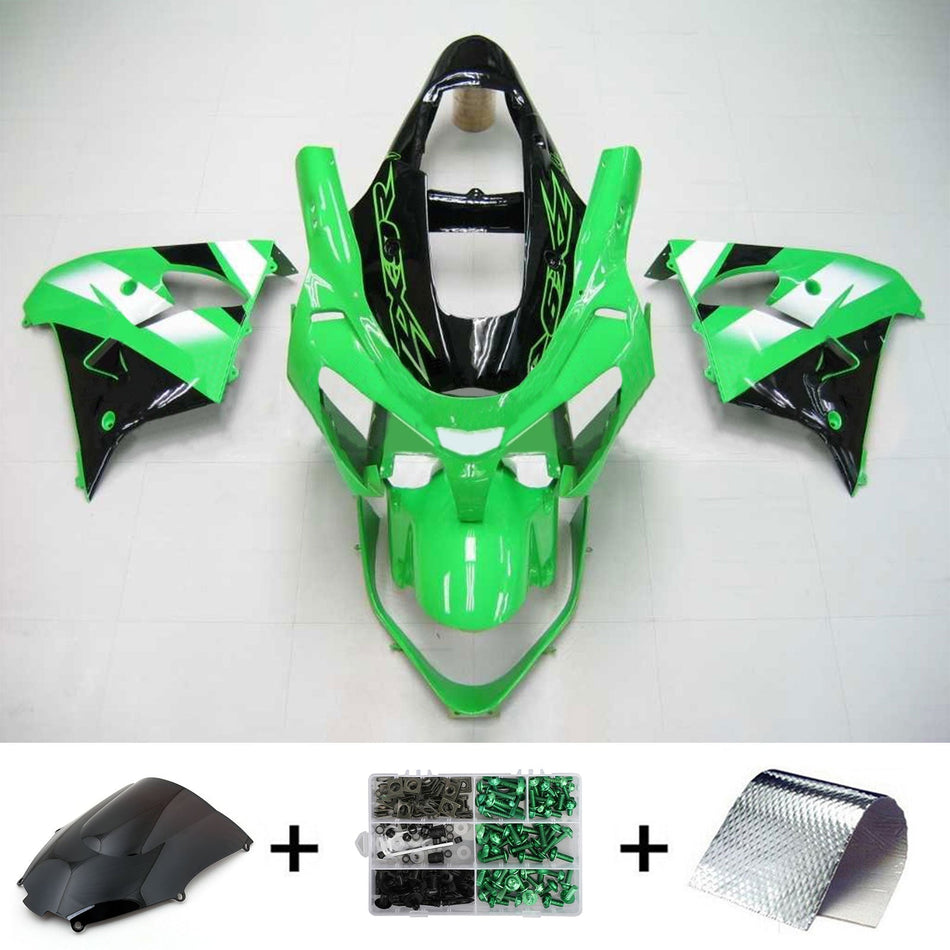 2002-2003 カワサキ ZX9R Amotopart インジェクションフェアリングキット ボディワーク プラスチック ABS #114