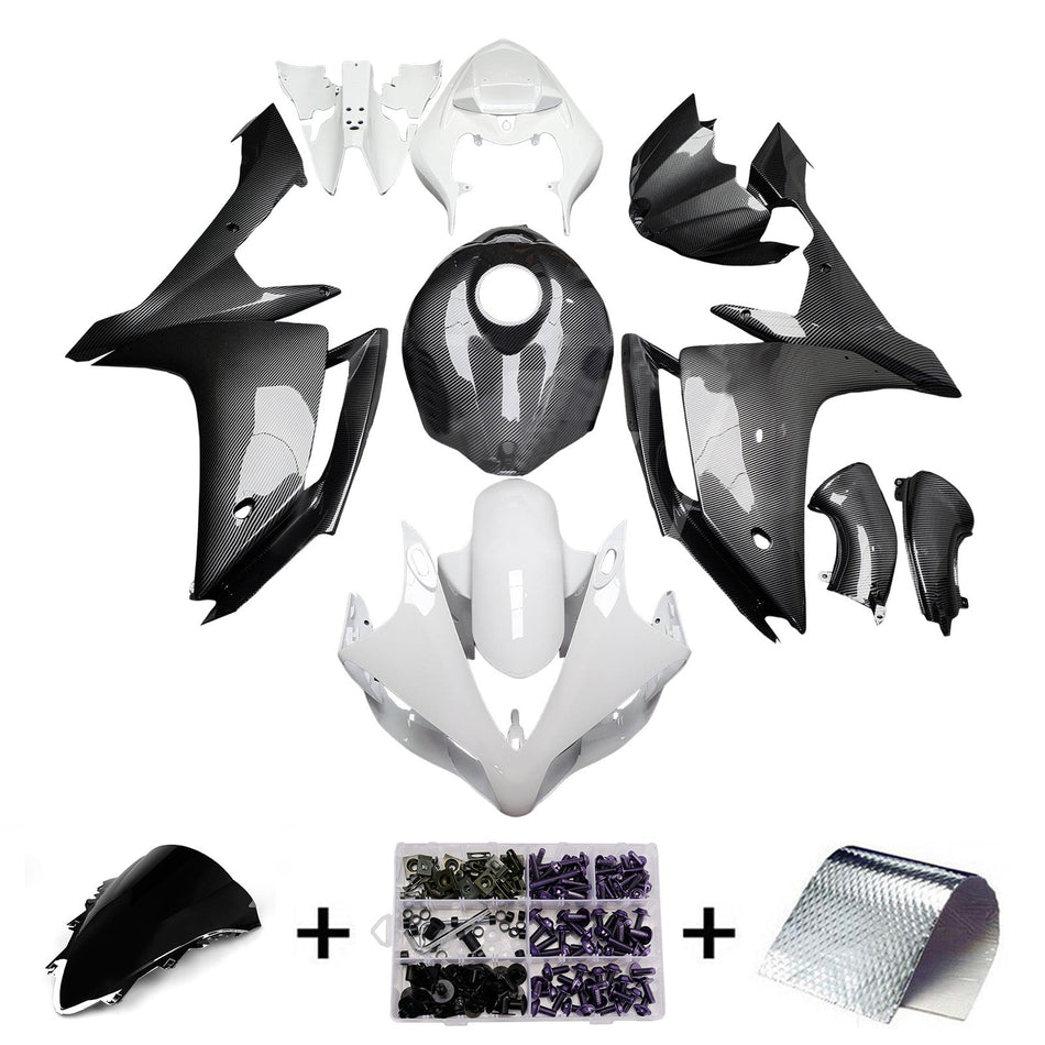 ヤマハ YZFR1 YZF-R1 2007-2008 用 インジェクションフェアリングキット ボディワーク プラスチック ABS