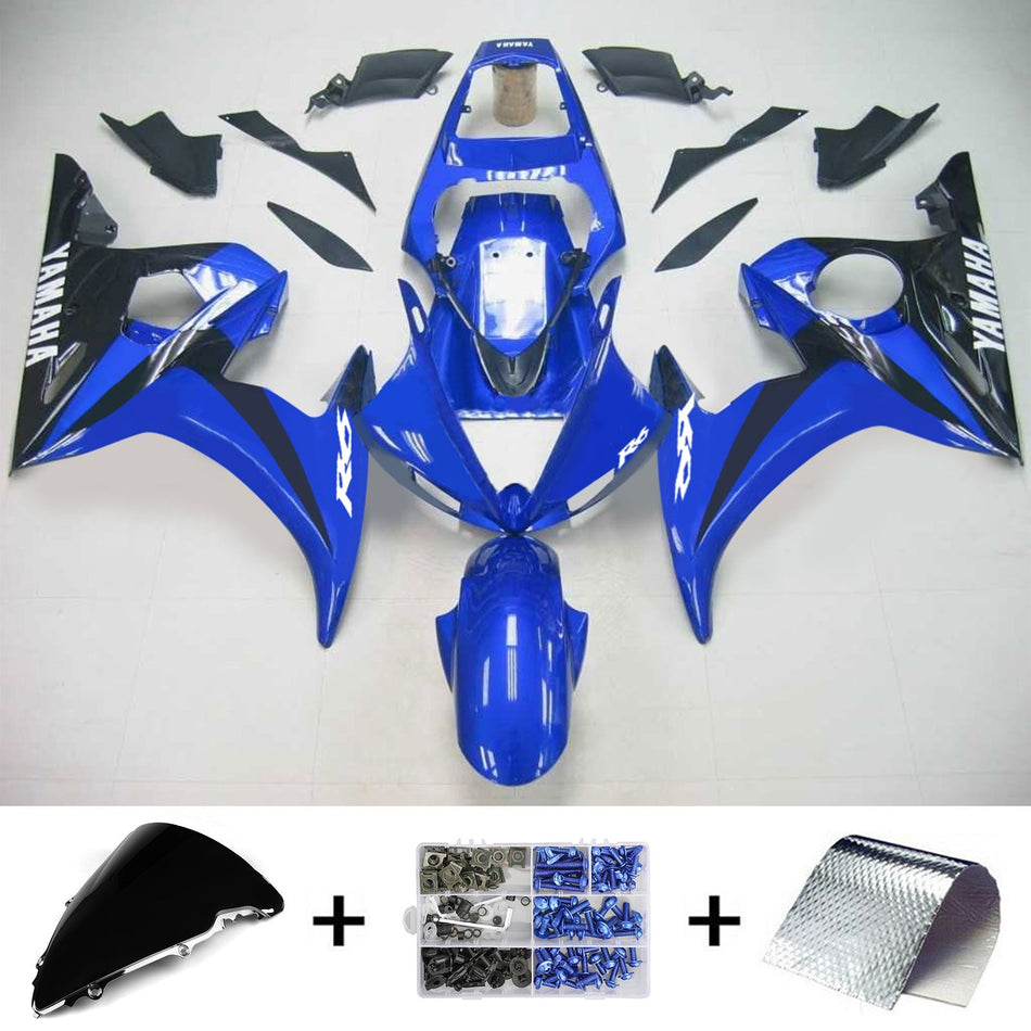 2003-2004 ヤマハ YZF 600 R6 2006-2009 R6S Amotopart インジェクションフェアリングキット ボディワーク プラスチック ABS #132