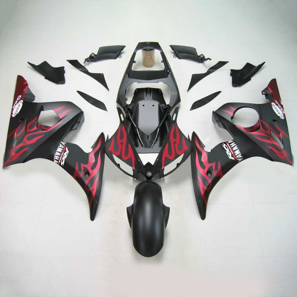 2003-2004 ヤマハ YZF 600 R6 2006-2009 ヤマハ R6S Amotopart インジェクションフェアリングキット ボディワーク プラスチック ABS #134