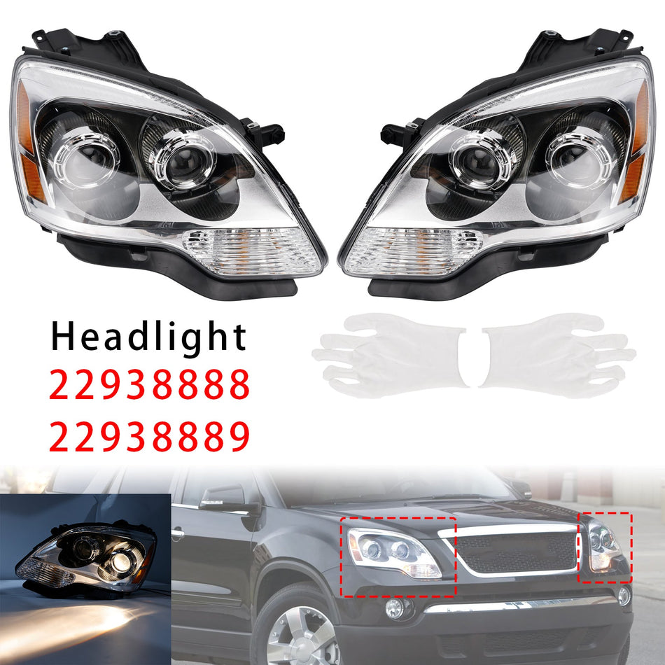 2007-2012年式 GMC アカディア用 バルブ・バラストなし 左右セット HID ヘッドライト 22938888 GM2503323