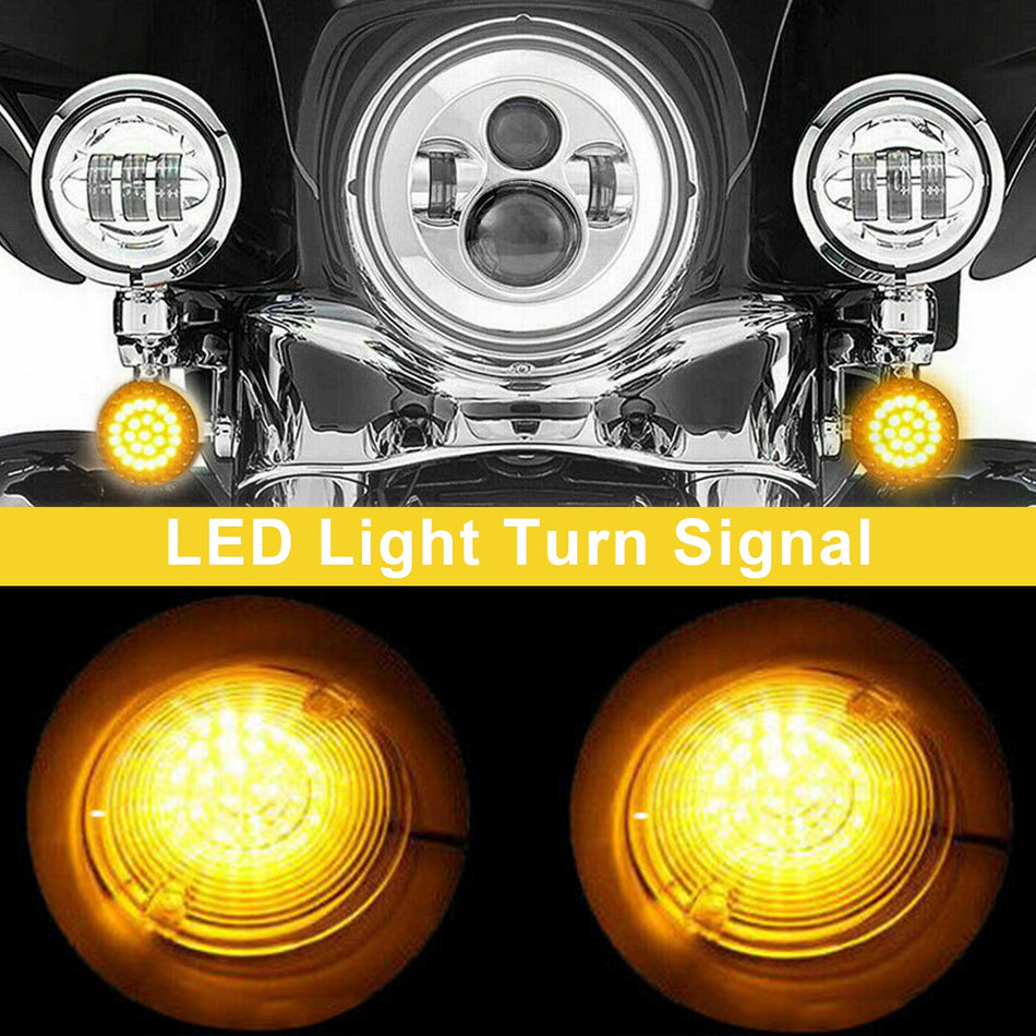 1156 リア LED ターンシグナル インサート ライト ダイナ ツーリング ストリート ロード グライド 883 アンバー