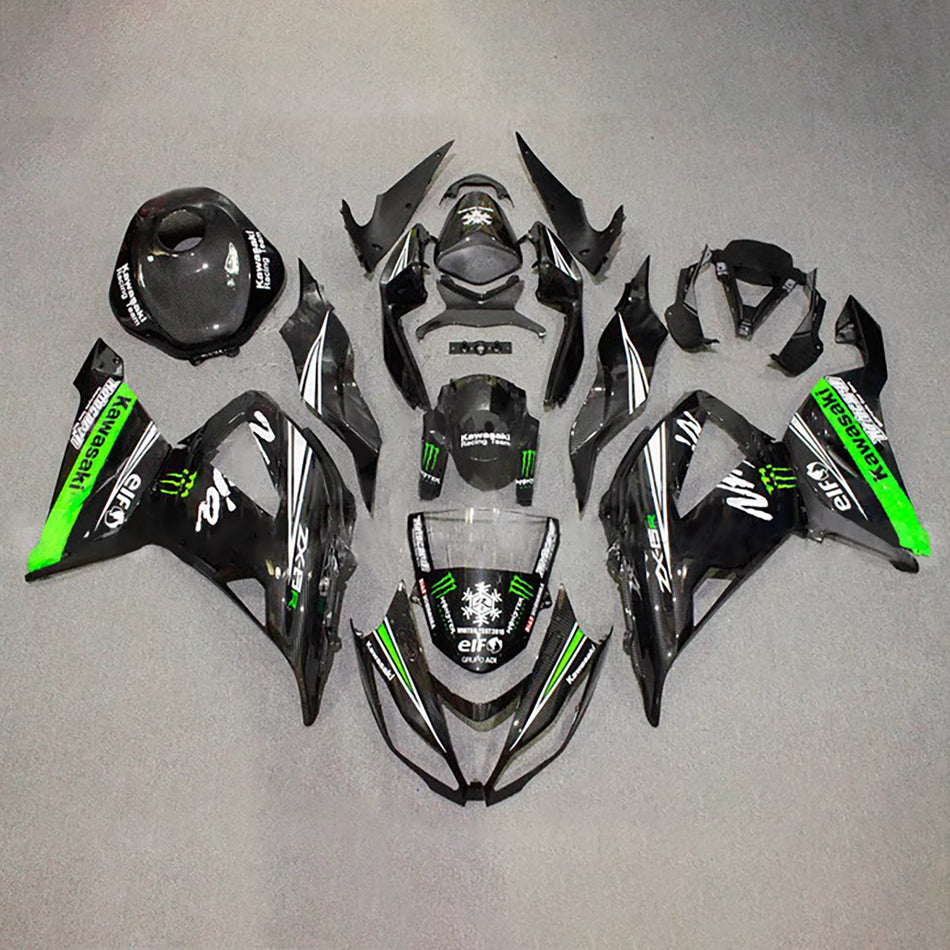 インジェクションフェアリングキット ボディワーク プラスチック ABS カワサキ ZX6R 636 2013-2018 に適合