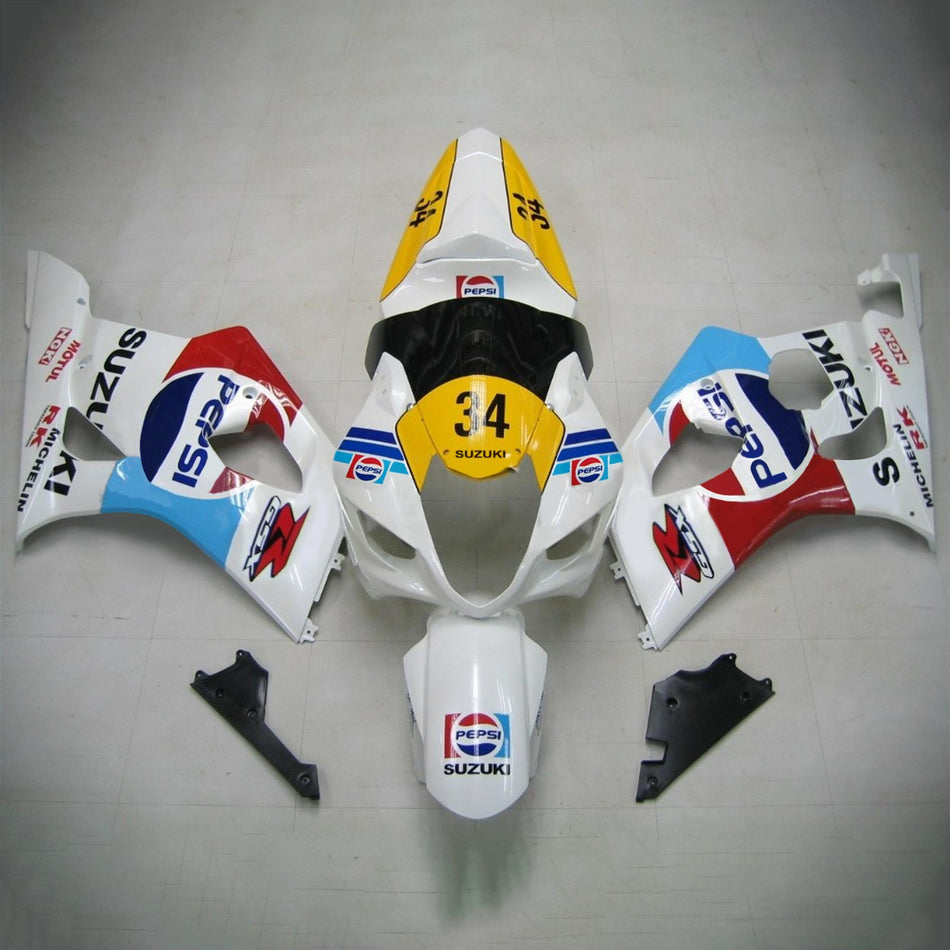 2003-2004 スズキ GSXR1000 K3 Amotopart インジェクションフェアリングキット ボディワーク プラスチック ABS #103