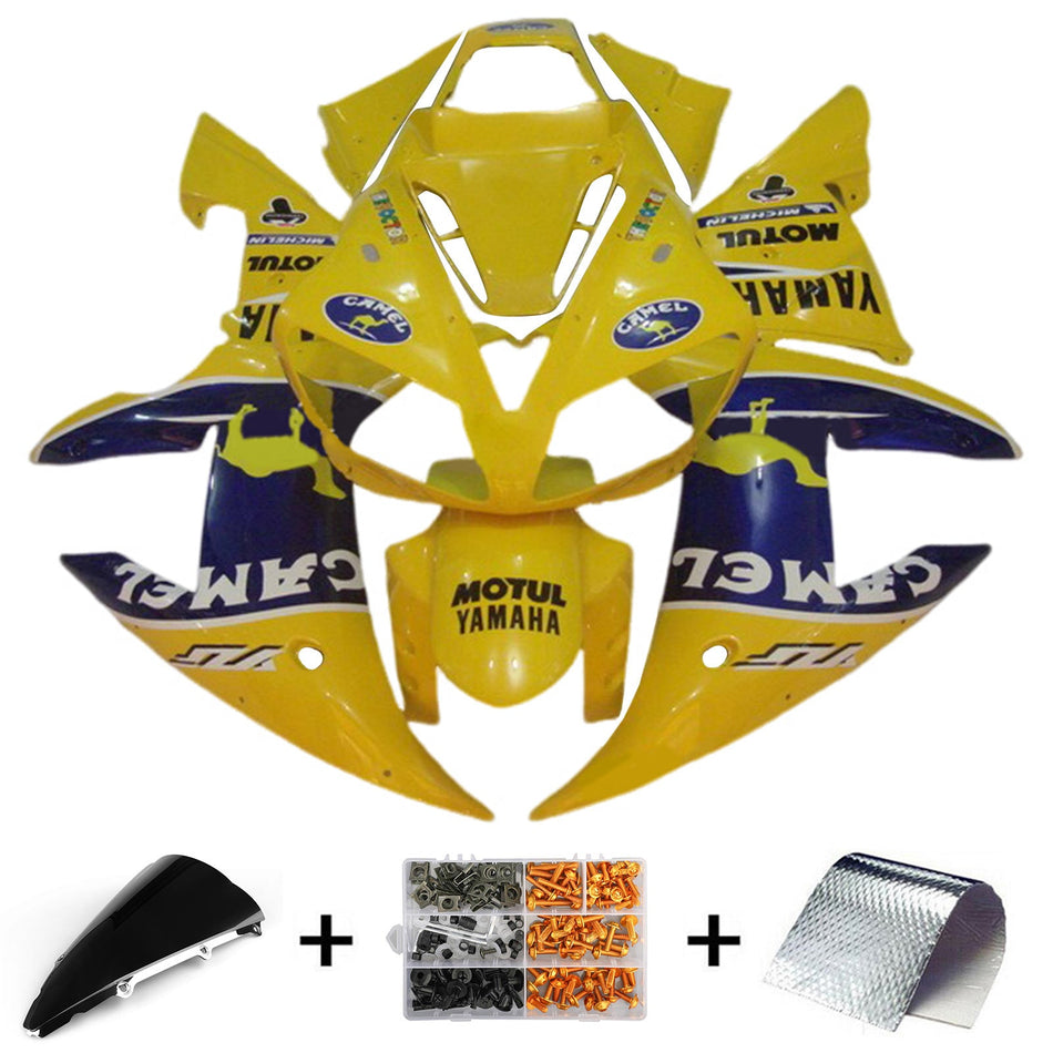 2002-2003 ヤマハ YZF 1000 R1 インジェクションフェアリングキット ボディワーク プラスチック ABS