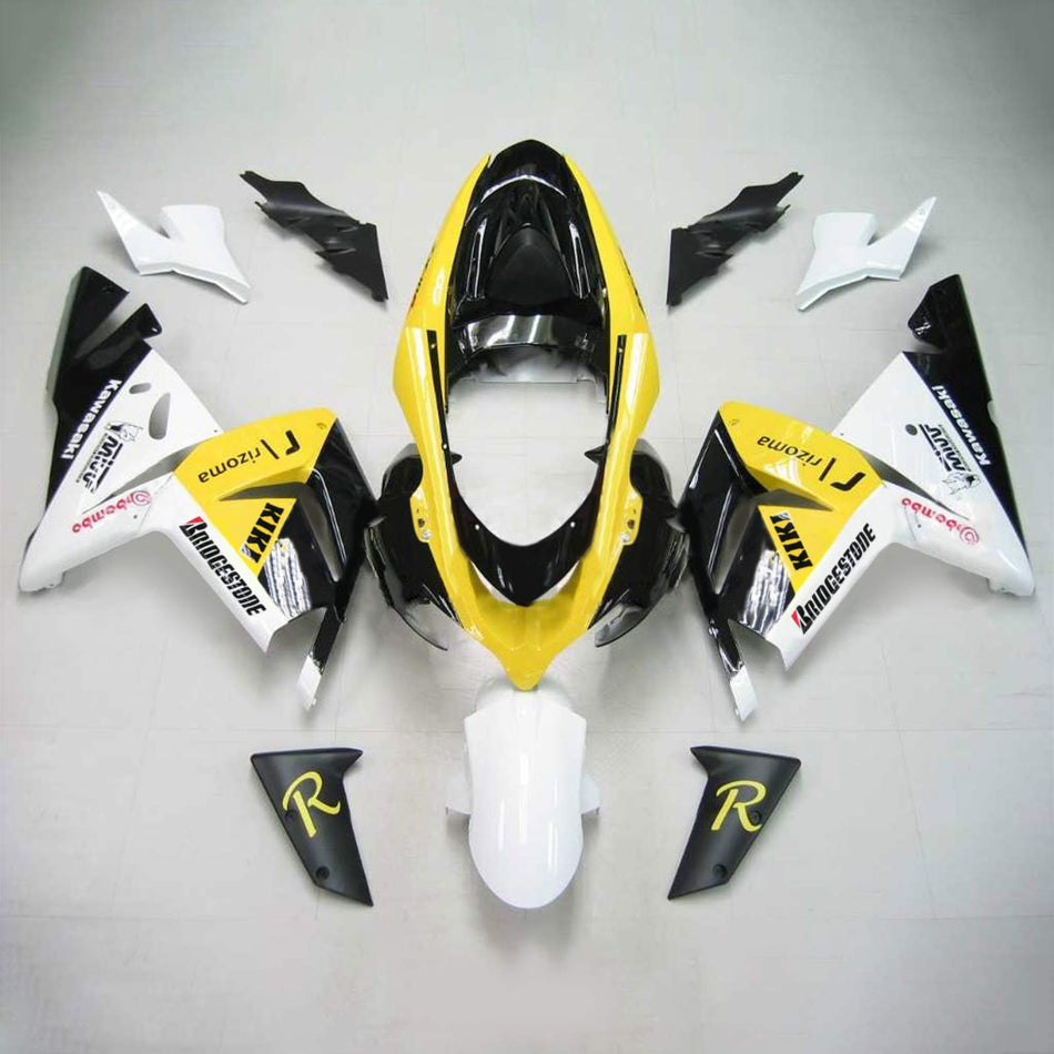 2004-2005 カワサキ ZX10R Amotopart インジェクションフェアリングキット ボディワーク プラスチック ABS #118