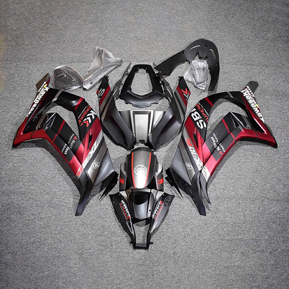 インジェクションフェアリングキット ボディワーク プラスチック ABS カワサキ ZX10R 2011-2015 に適合