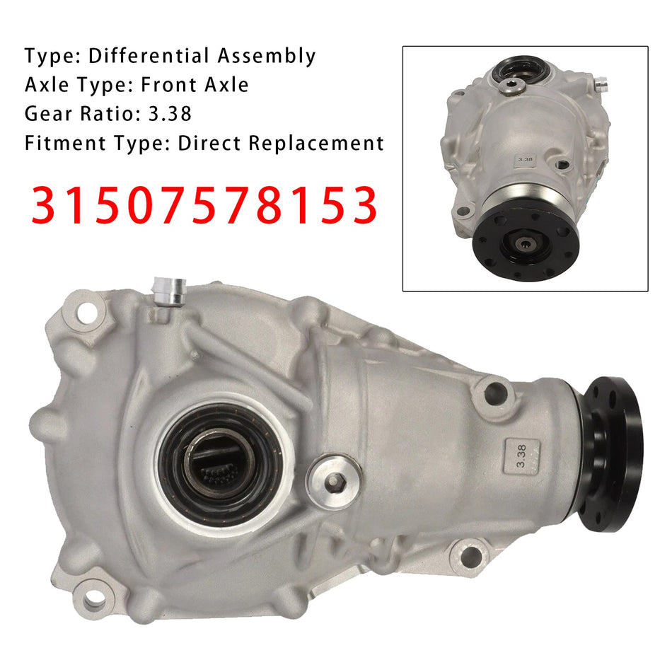 フロントディファレンシャルキャリアアセンブリ 31507578153 BMW X3 X4 F25 F26 2011-2018用