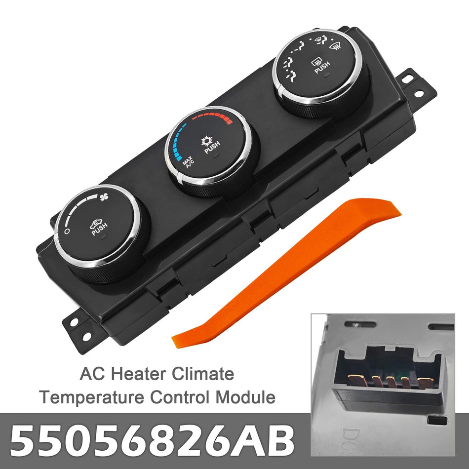 2009-2010 ダッジ ラム 1500 AC ヒーター クライメート 温度制御モジュール 55056826AB