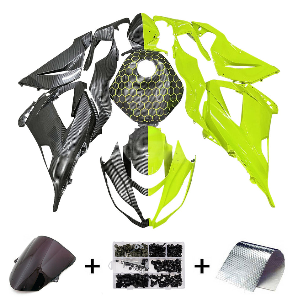 インジェクションフェアリングキット ボディワーク プラスチック ABS カワサキ ZX6R 636 2013-2018 に適合