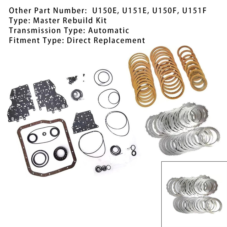 U150E U151E オートマチックトランスミッションマスターリビルドキット クラッチディスク ガスケット トヨタ用