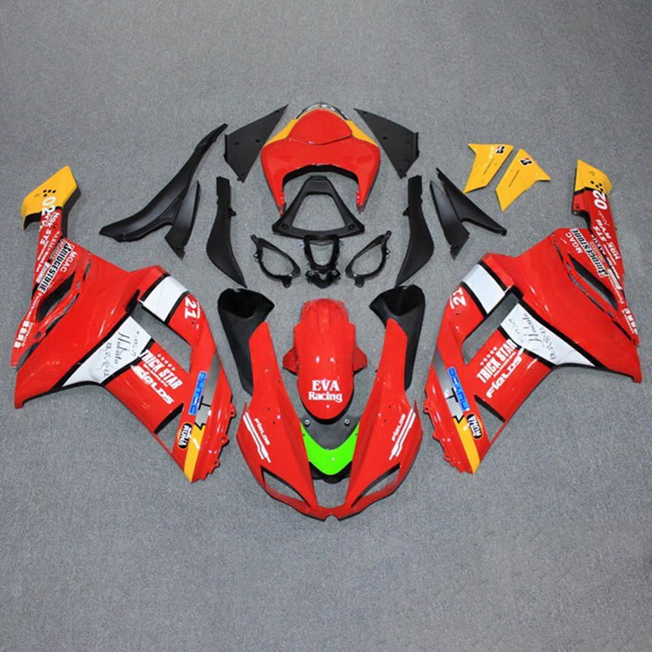インジェクションフェアリングキット ボディワーク プラスチック ABS カワサキ ZX6R 636 2007-2008 に適合