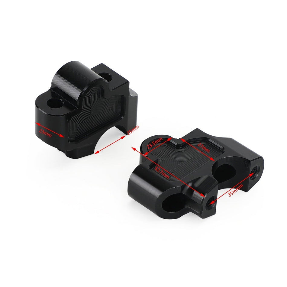 CNC ハンドルバークランプライザー 27mm ホンダ レブル CMX 250 300 500 1100 2017-2021 に適合