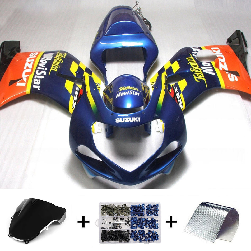 スズキ GSXR1000 2000-2002 K1 K2 用 インジェクションフェアリングキット ボディワーク プラスチック ABS