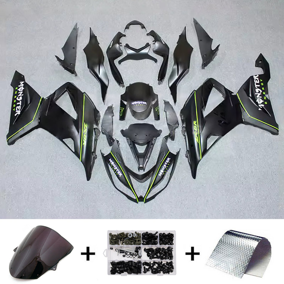 インジェクションフェアリングキット ボディワーク プラスチック ABS カワサキ ZX6R 636 2013-2018 に適合