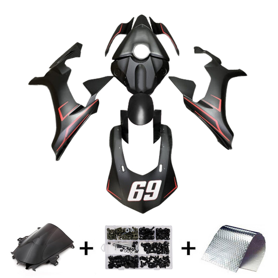 インジェクションフェアリングキット ボディワーク プラスチック ABS ヤマハ YZFR1 YZF-R1 2015-2019用