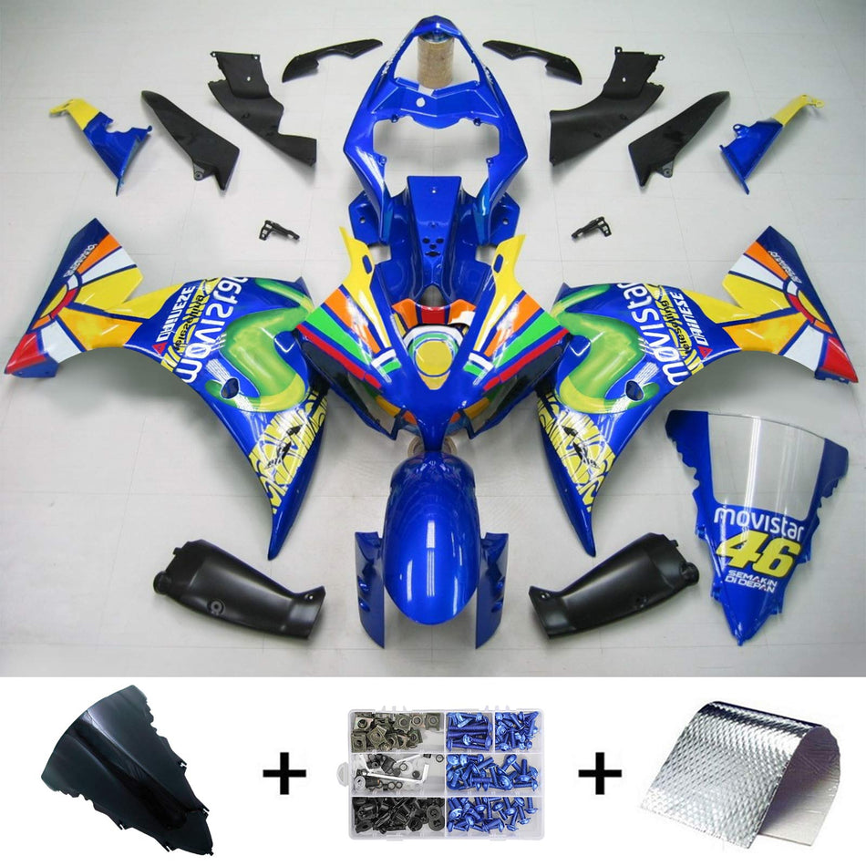 2012-2014 ヤマハ YZF 1000 R1 インジェクションフェアリングキット ボディワーク プラスチック ABS #121