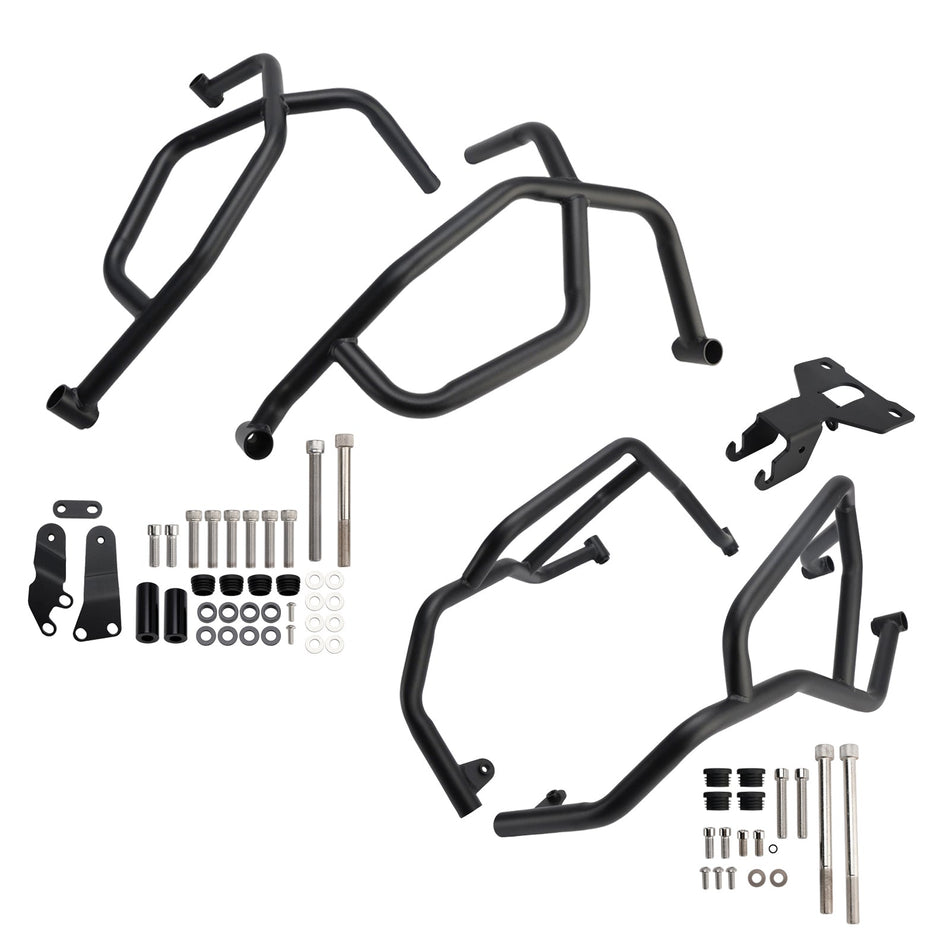 2021-2025 ヤマハ トレーサー7 上部下部キット エンジンガードフレーム クラッシュバー ブラック