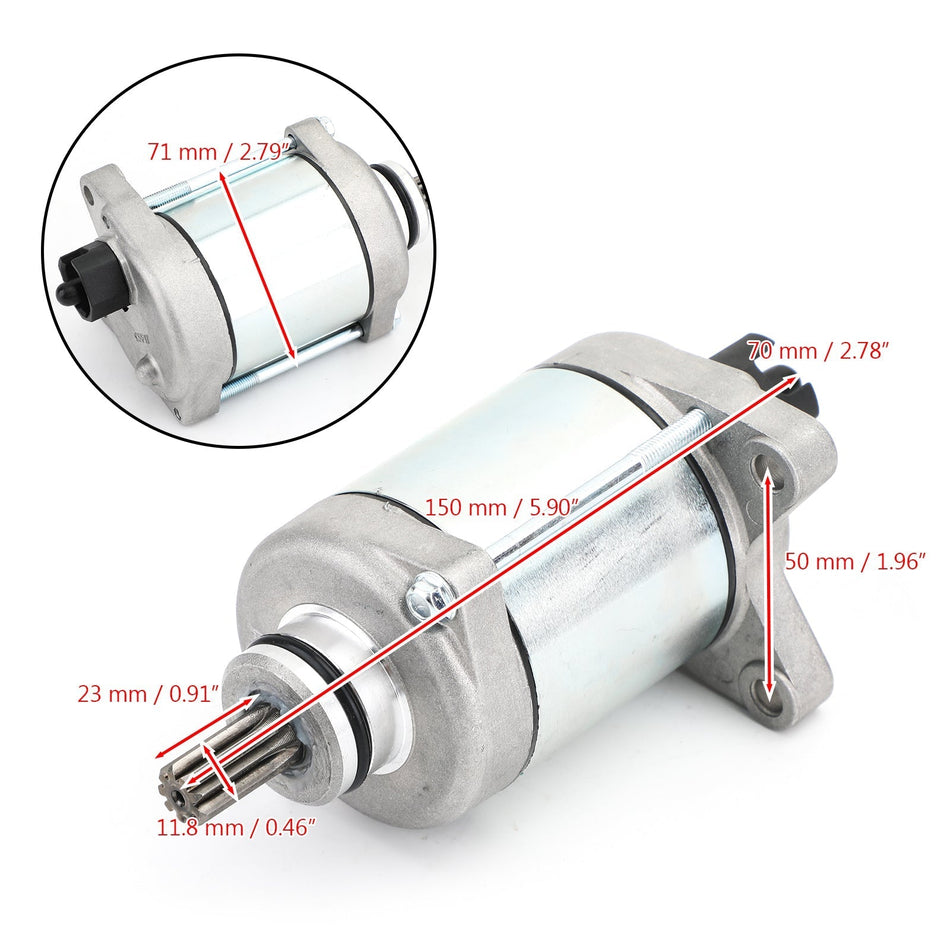 スターターフィット ホンダ 2008-2020 TRX250 TE/TM Fourtrax Recon / ES 31200-HM8-B61 ジェネリック