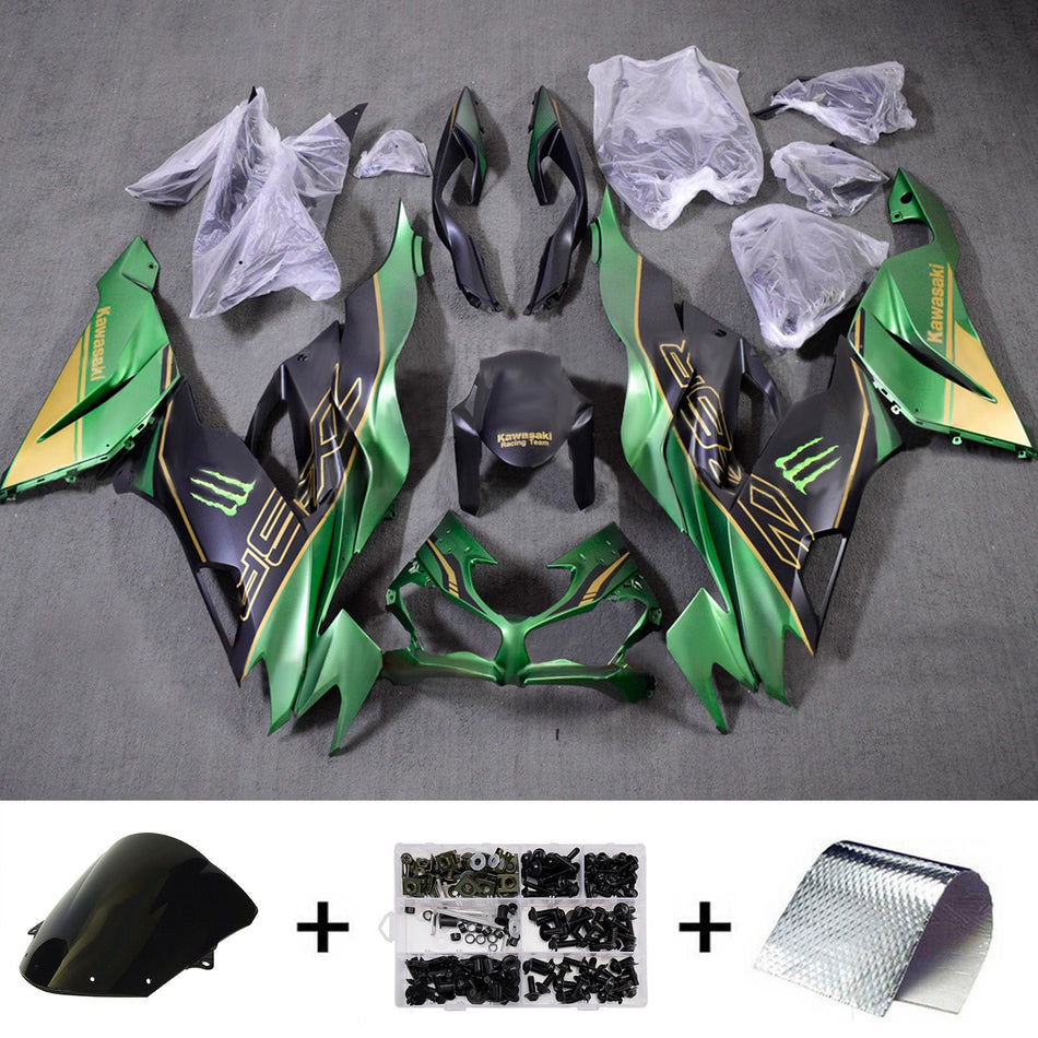 インジェクションフェアリングキット ボディワーク プラスチック ABS カワサキ ZX6R 2019-2023 に適合