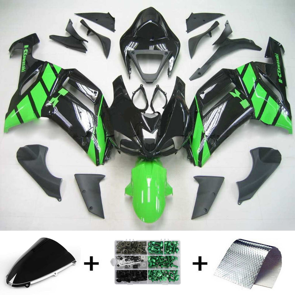2007-2008 カワサキ ZX6R 636 Amotopart インジェクションフェアリングキット ボディワーク プラスチック ABS #120