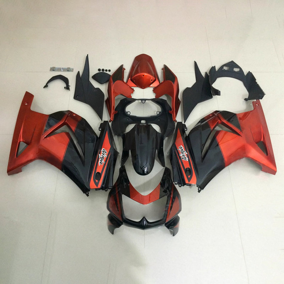インジェクションフェアリングキット ボディワーク プラスチック ABS カワサキ EX250 Ninja250R 2008-2012 に適合