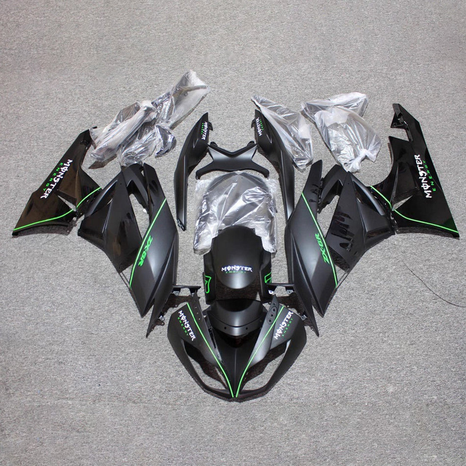 インジェクションフェアリングキット ボディワーク プラスチック ABS カワサキ ZX6R 636 2009-2012 に適合